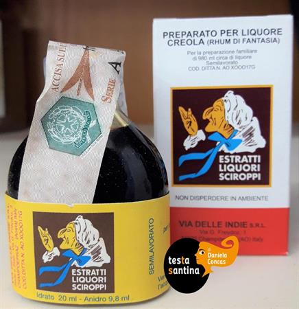 PREPARATO PER LIQUORE RHUM CREOLA 20ML Via delle Indie