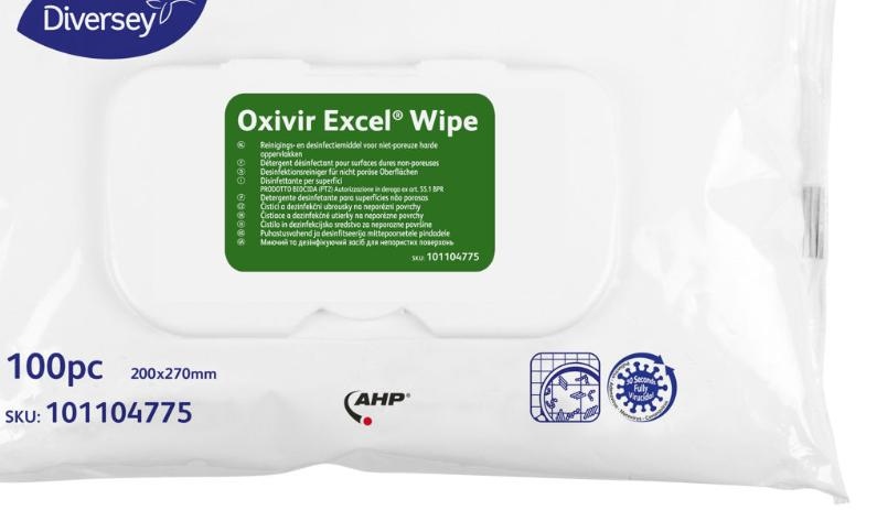 OXIVIR BIOCIDA superfici 100 SALVIETTE W4047 DIVERSEY PRO