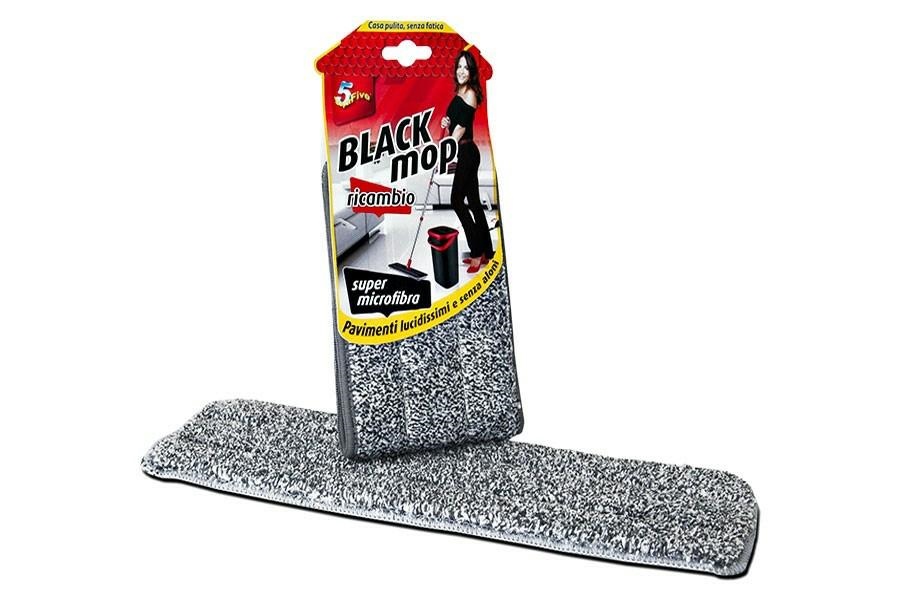 MOP RETTANG.MICROFIBRA BLACK MOP RICAMBIO SUPERFIVE