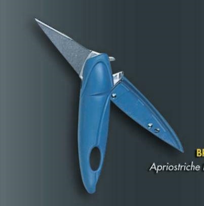 COLTELLO APRIOSTRICHE ARIANE BIRAMBEAU BLU A SCATTO