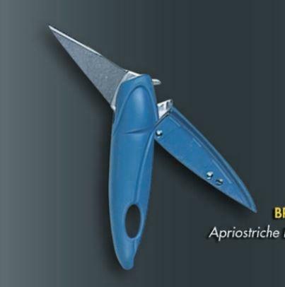 COLTELLO APRIOSTRICHE ARIANE BIRAMBEAU BLU A SCATTO
