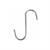 GANCIO INOX S 100X4mm max 40kg portata