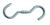 GANCIO INOX GIREVOLE 280X12mm max 180kg portata