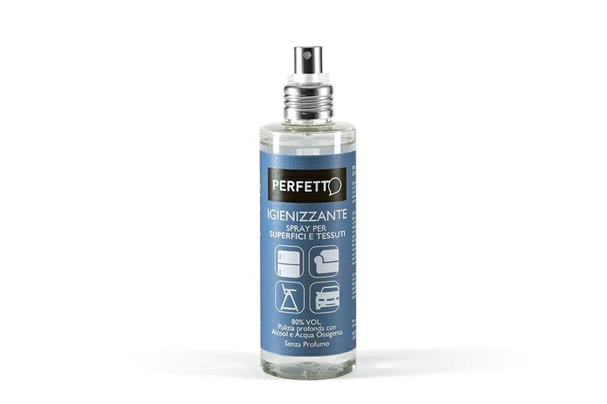 IGIENIZ.SUPERF.&TESSUTI ALCOOL+ACQUA OS.200ML SPRAY PERFETTO       12/ct