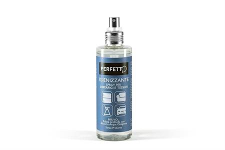 IGIENIZ.SUPERF.&TESSUTI ALCOOL+ACQUA OS.200ML SPRAY PERFETTO       12/ct