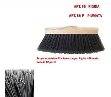 SCOPA INDUSTRIA PIUMATA LEGNO MACISTE SPAZZOLCASA                  12/CT