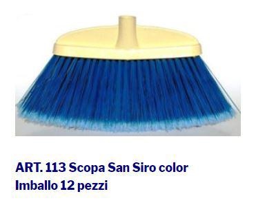 SCOPA PIATTA MORBIDA SANSIRO S/MANICO                  SPAZZOLCASA 12/CT