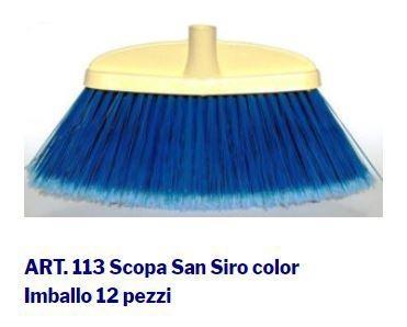 SCOPA PIATTA MORBIDA SANSIRO S/MANICO                  SPAZZOLCASA 12/CT