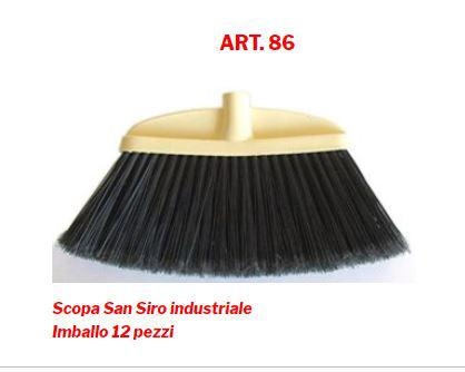 SCOPA PIATTA RIGIDA SANSIRO S/MANICO SPAZZOLCASA                   12/CT
