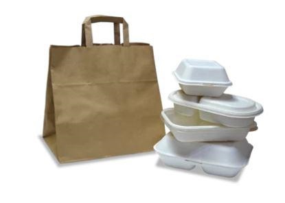 SHOPPER CARTA FONDO LARGO AVANA 26x18H26 piccola (pz.300 sconto 25%)