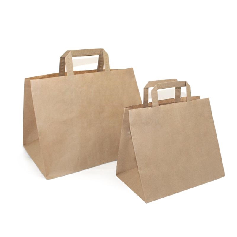 SHOPPER CARTA FONDO LARGO AVANA 36x24H30 grande (pz.250 sconto 25%)