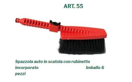 SPAZZOLA AUTO CON RUBINETTO SPAZZOLCASA                            12/CT