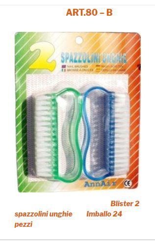 SPAZZOLINO UNGHIE 2PZ                                  SPAZZOLCASA 24/CT