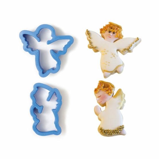 TAGLIAPASTA ANGIOLETTO 2PZ BLU DECORA                               6/CT