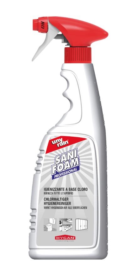 HYGAN COVID SANIFOAM BASE CLORO 750ML TRIGGER LINEA UNYRAIN