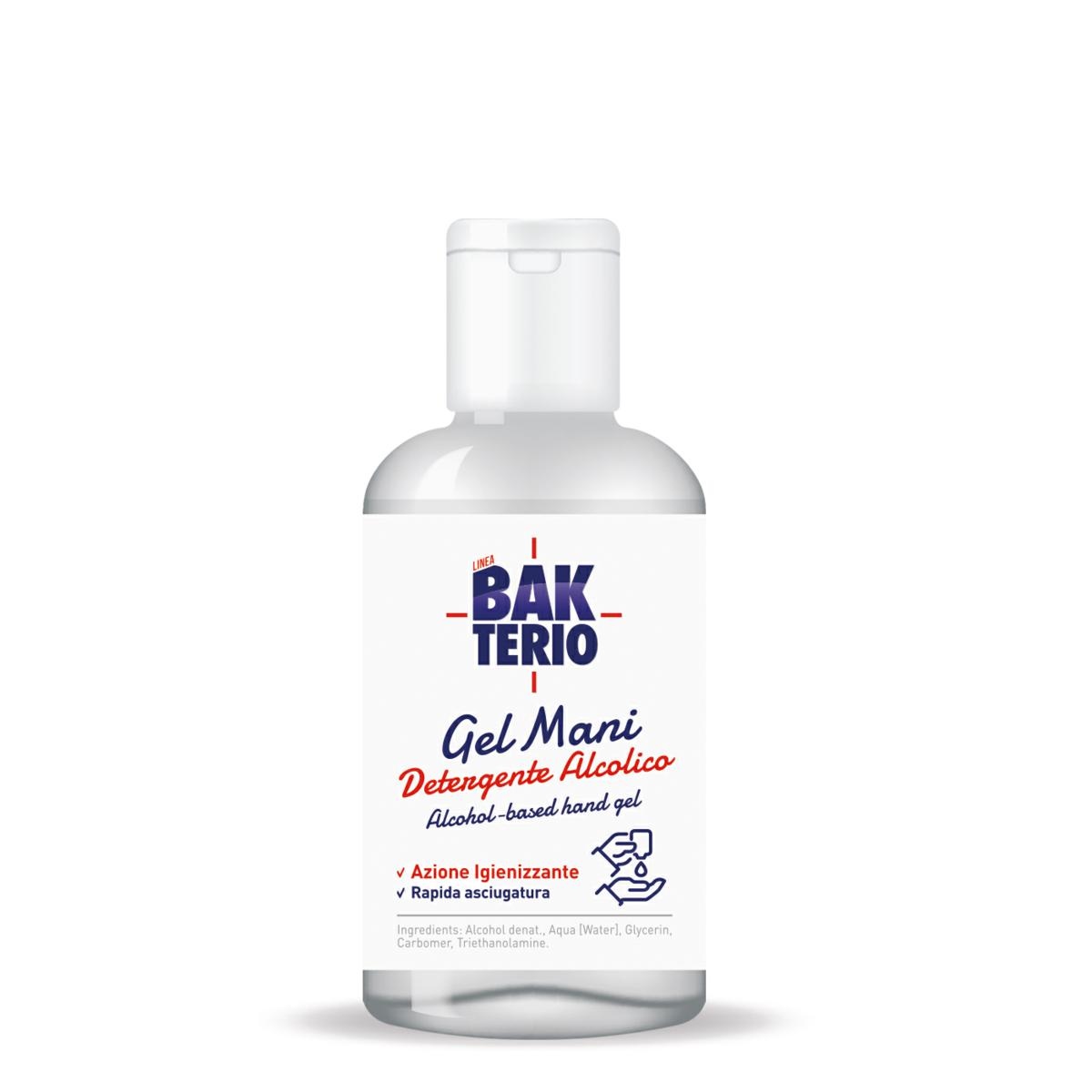 BK017 BAKTERIO alcolico 60ml GEL IGIENIZ.MANI                     100/ct