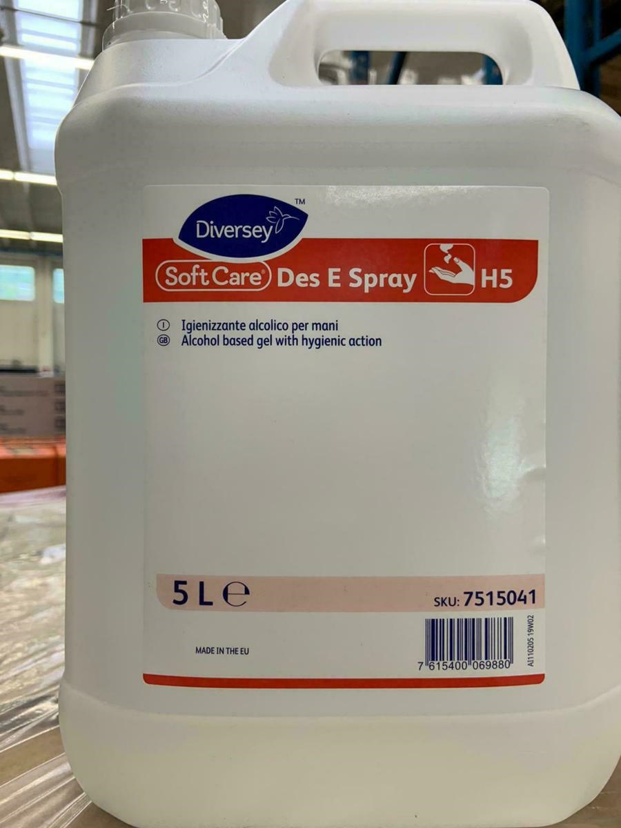 DISINF.MANI LIQUIDO Soft Care Des E Spray H5 5lt DIVERSEY