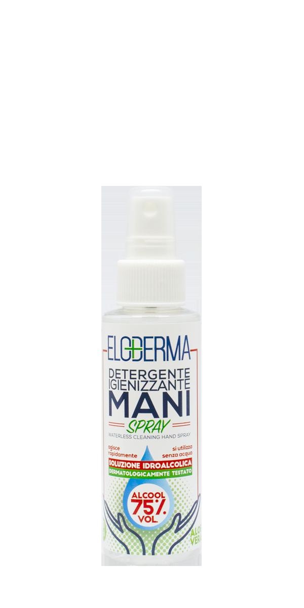 IGIENIZ.MANI ALOE ALC.75% LIQUIDO 100ML SPRAY TASCABILE ELODERMA