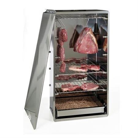 AFFUMICATORE INOX CM46X29X86+GRIGLIE+VASCA+PELLET 10040N