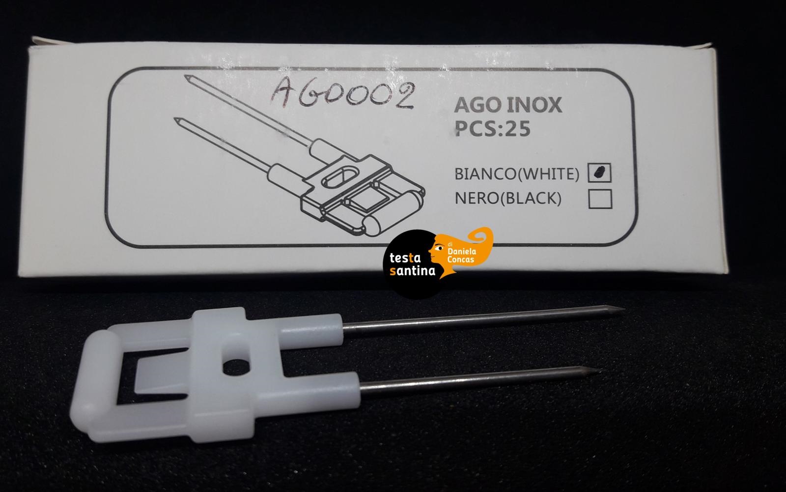 AGO INOX 2PUNTE p/segnaprezzo (pz.25 -30%) Glob