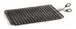 GRIGLIA SALVAPIATTI NERA 38,5X24,5 (pz.10 -10%)Glob