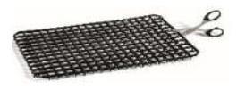 GRIGLIA SALVAPIATTI NERA 38,5X24,5 (pz.10 -10%)Glob
