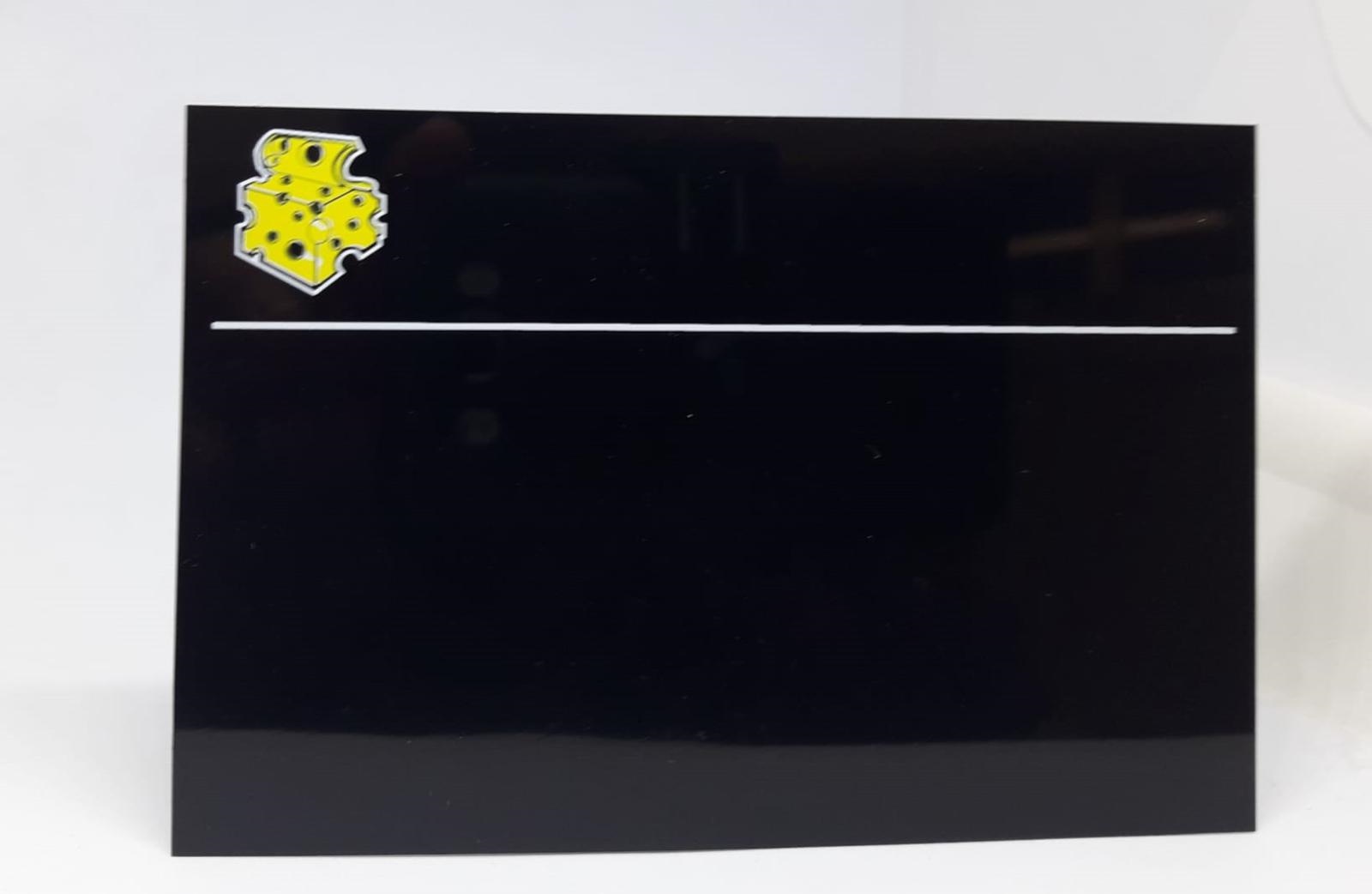 SEGNAP.NERO FORMAGGI 12x8cm (pz.25 -30%) serie Black Glob