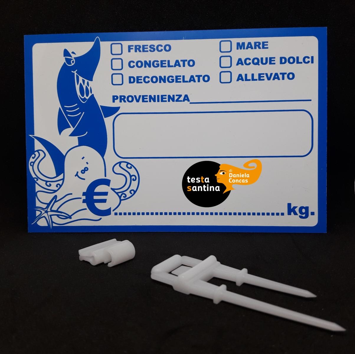 SEGNAP.PESCH.DELFINO+AGO PVC+CLIP PESCHERIA GLOBALTE               30/CT