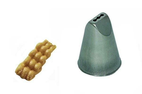 BOCCHETTA INOX BX1906 3 FORI uniti mm17X6H47 per sac a poche SILIKOMART