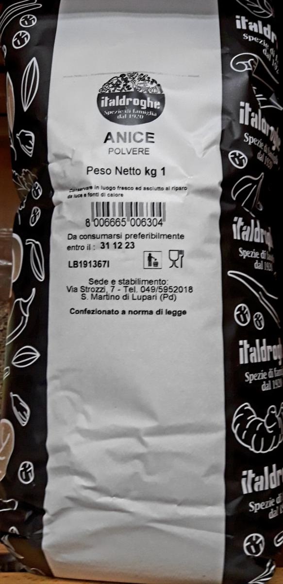 SEMI ANICE MACINATI POLVERE 1kg Italdroghe                         10/ct