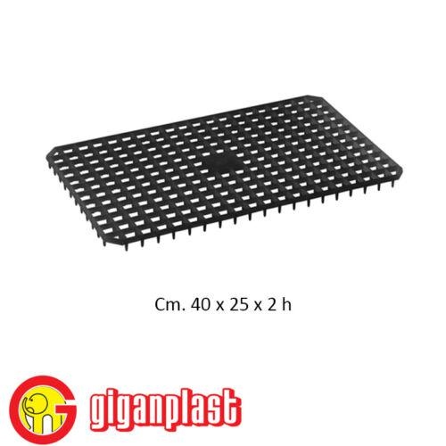 GRIGLIA SALVAPIATTI NERA 40X25 Giganplast