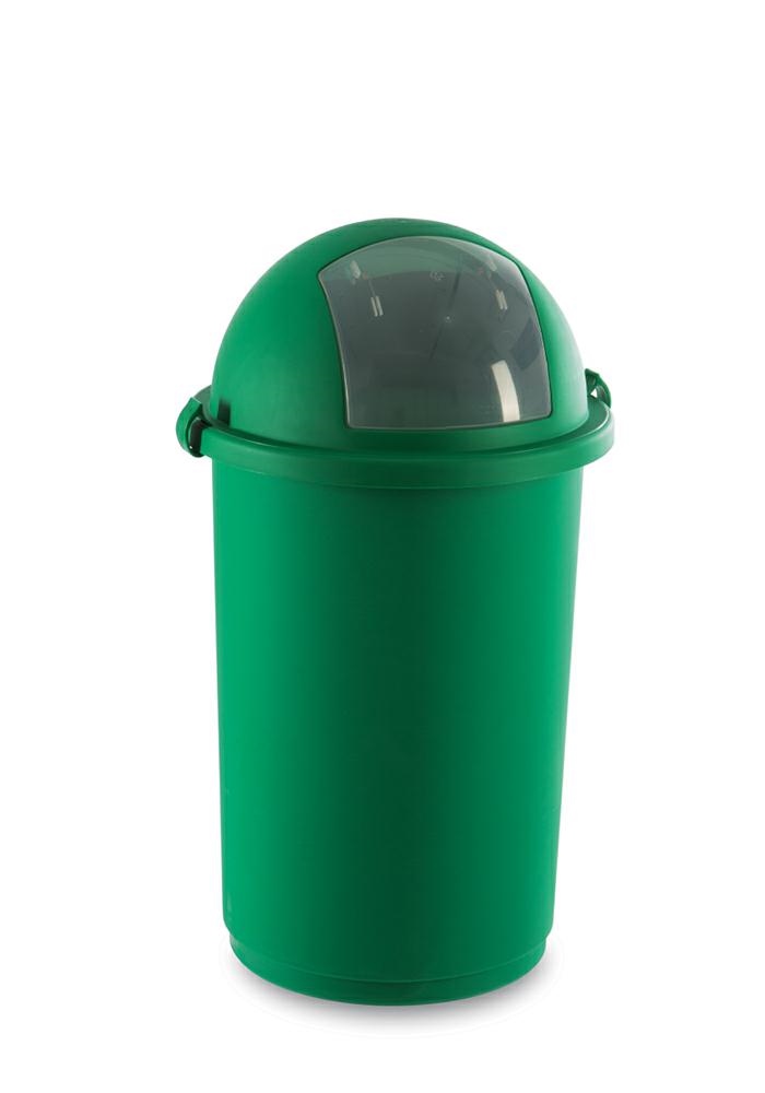 PATTUM.PUSH VERDE CUPOLA C/MOLLA 50LT D.41H50 Giganplast