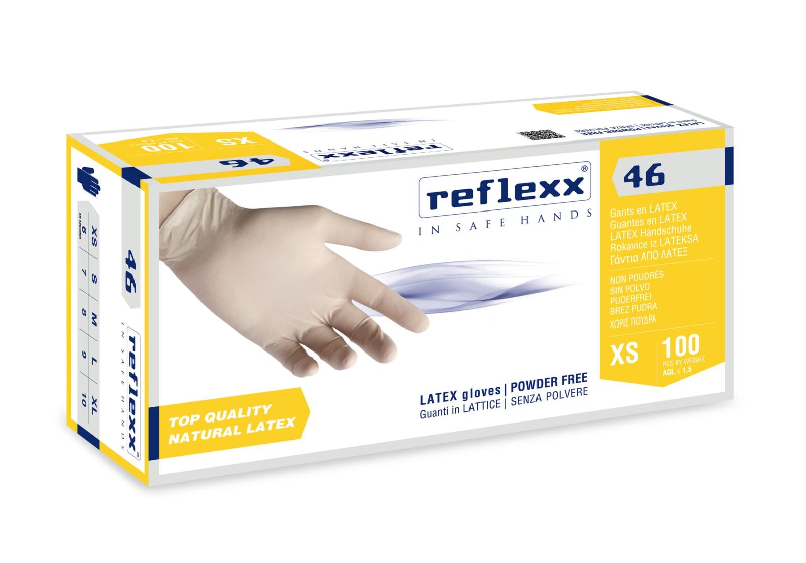 GUANTI LATTICE R46 XS 100PZ GR.5,7
