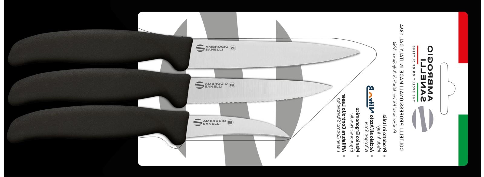 COLTELLO tris spelucchini blister SANELLI A