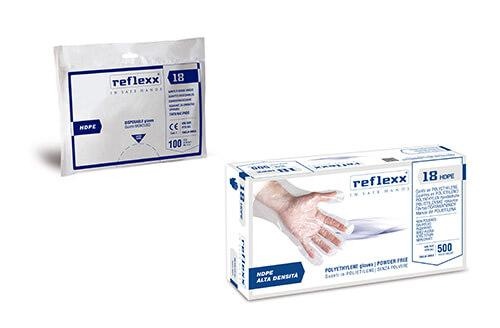 GUANTI HDPE ORTOFRUTTA R18 BOX 500PZ REFLEXX