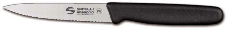 COLTELLO spelucchino DENTATO 9cm nero Supra Sanelli A.             24/ct