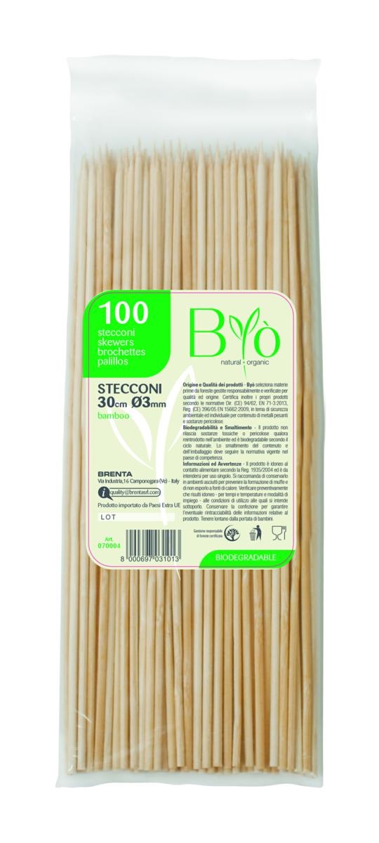 SPIEDI BAMBOO 30cm 100pz ø3 Byò