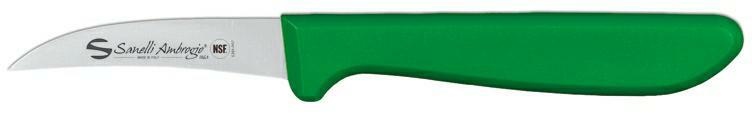 COLTELLO spelucchino 7cm curvo VERDE SUPRA Sanelli A.