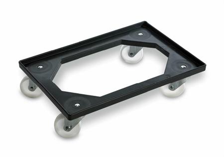CARRELLO per BOX+4RUOTE 75X45 grigio Giganplast