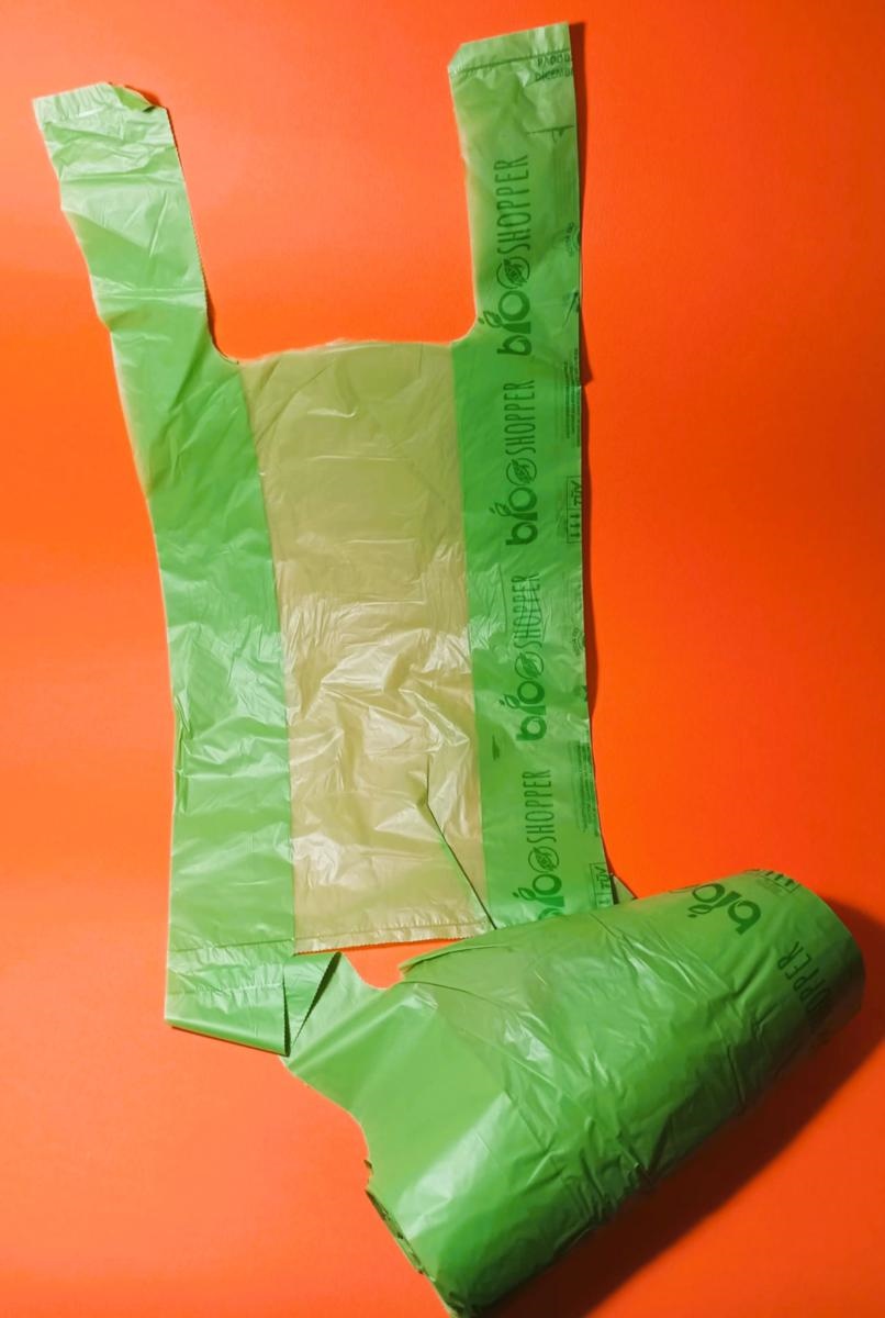 SHOPPER BIO rotolo 23X45 1kg verde ortofrutta                      12/ct