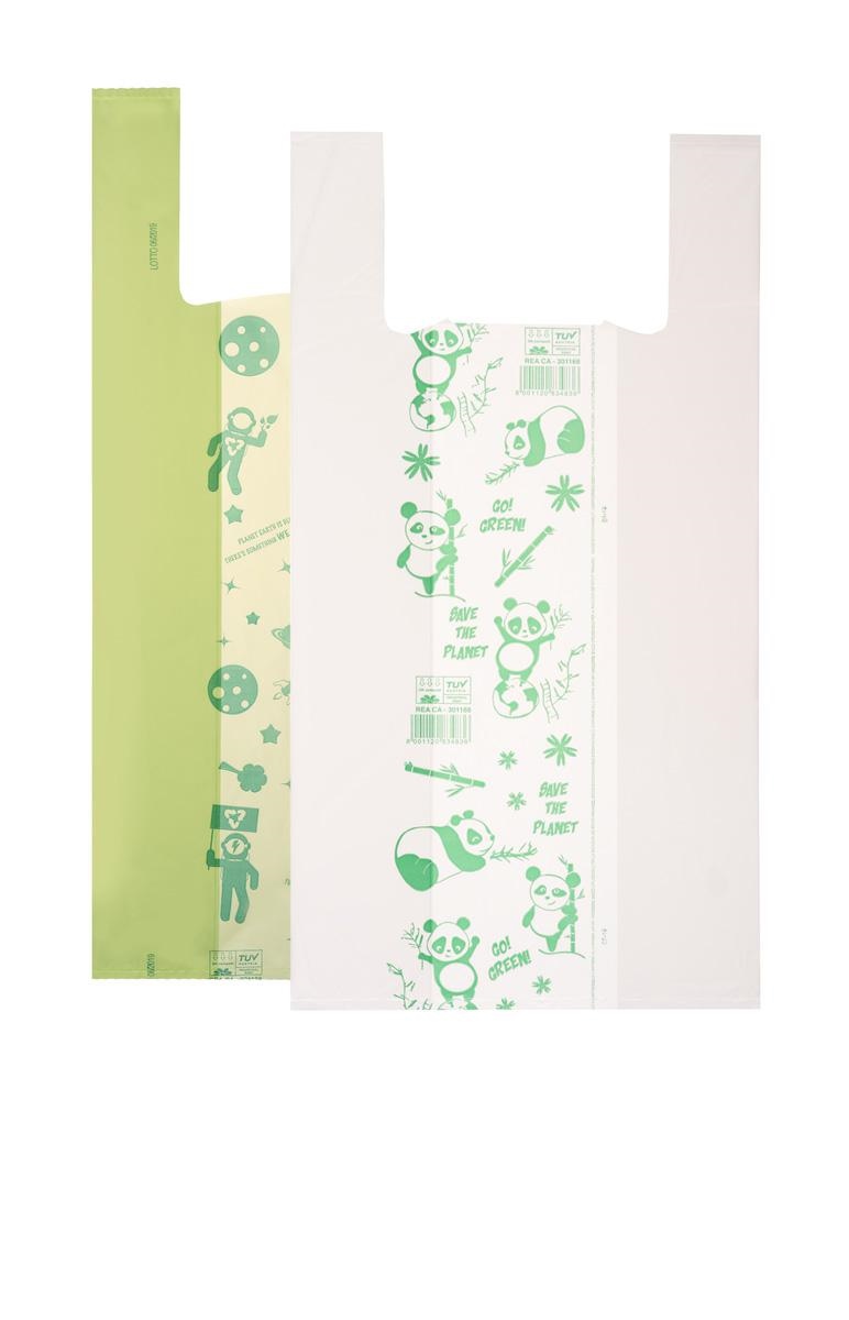 SHOPPER medie BIO AZZURRO 4kg 28x50 pescheria  Bio Extr