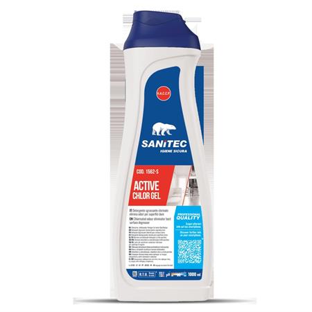 SN 1562-S ACTIVE CHLOR GEL 1L sgrassante eliminaodori Sanitec       6/ct