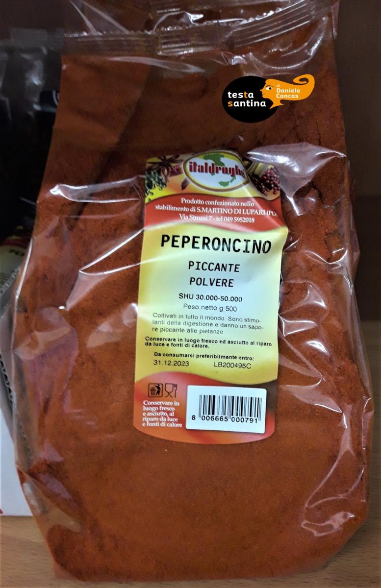PEPERONCINO PICCANTE MACINATO 100gr Italdroghe                     25/ct