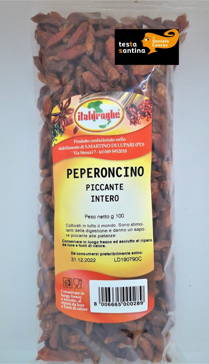 PEPERONCINO PICCANTE INTERO 100gr Italdroghe                       25/ct